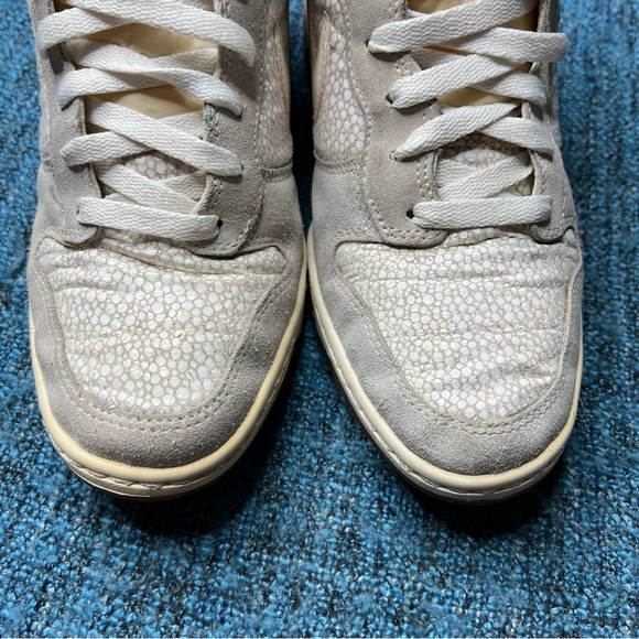 Nike Dunk Sky Hi Hidden Wedge Sneakers in Metallic Luster - Picture 3 of 9
